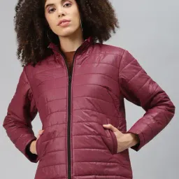 Melon by PlusS Maroon Quilted Jacket-picture-37