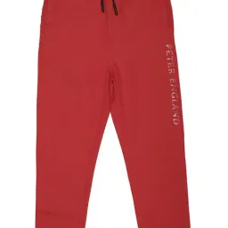 Peter England Kids Red Solid Joggers-picture-31