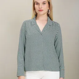 U.S. Polo Assn. Green & White Printed Shirt-picture-22