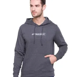 Globus Anthra Melange Printed Hooded Sweatshirt-10