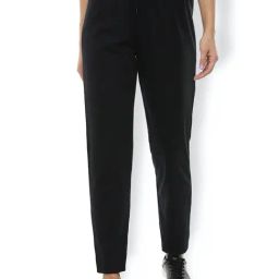 Van Heusen Black Mid Rise Trackpants-image-27