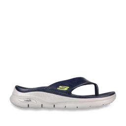 Skechers Men's ARCH FIT Navy Casual Slippers-image-0