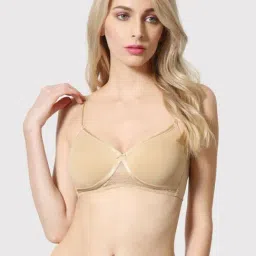 Van Heusen Beige Cotton Minimizer Bra-picture-37