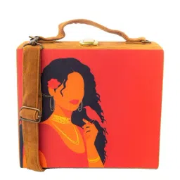NR by Nidhi Rathi Red Fabric Clutch-40