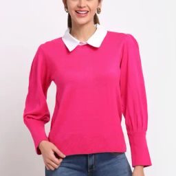 Club York Pink Regular Fit Pullover-image-98
