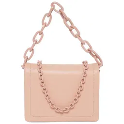 Aldo Light Pink Solid Medium Sling Handbag-image-27