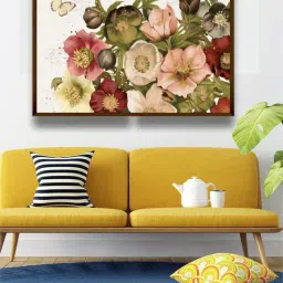 The Art House Abstract Multicolor Canvas Painting-46