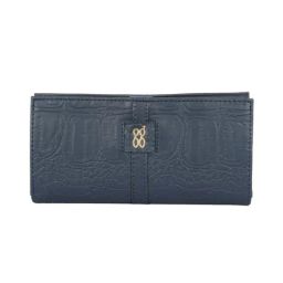 Baggit Blue Textured Small Bi-Fold Wallet for Women-image-45