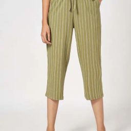 Dreamz By Pantaloons Green Cotton Comfort Fit Print Capris-image-96