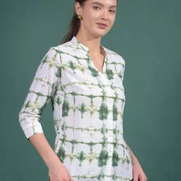 Crimsoune Club Green Printed Casual Shirt-image-23
