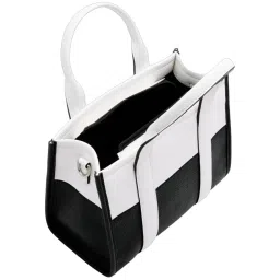 Call It Spring Black & White Color Block Handbag image 3