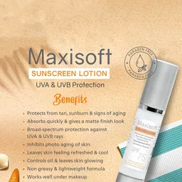 Maxisoft Set Of 2 Sunscreen Lotion SPF 75 UVA & UVB Protection - 50 ml Each image 4