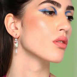 Sohi Gold Plated Party Designer Stone Drop Earrings image 2