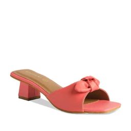 Eridani Women's Philippa Peach Casual Sandals-image-5