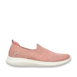 Skechers Women's ULTRA FLEX Peach Slip-On Shoes-37