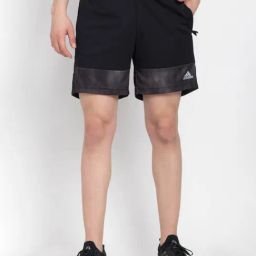 Adidas Black Regular Fit Sports Shorts-image-85