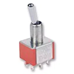 MULTICOMP PRO Toggle Switches SWITCH, SOLDER TAG, DPDT, ON-MOM, 1MD2T1B5M1QE-21