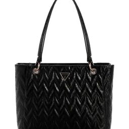 Guess Black Adelard Quilted Tote-picture-11