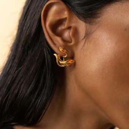 Shaya Forged by Failure Earrings in Gold Plated 925 Silver-image-61