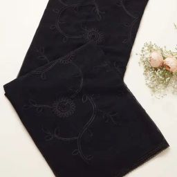 Soch Black Embroidered Dupatta-picture-34