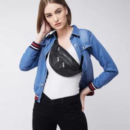 Miss Chase Blue Relaxed Fit Denim Jacket-picture-42