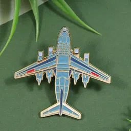 ADORN Unisex Aircraft Shaped Brooch-picture-49
