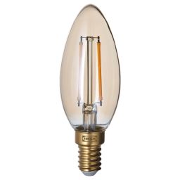 ikea lunnom LED bulb E14 210 lumen, dimmable/chandelier brown clear glass-picture-18