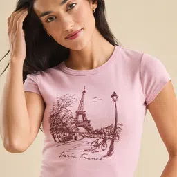 LULU & SKY Women Graphic Printed Crop Top-picture-46