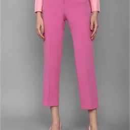 Allen Solly Pink Regular Fit Mid Rise Trousers-image-88