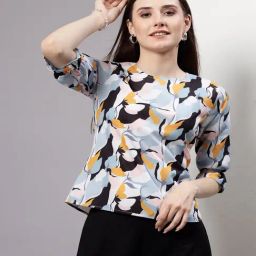 Style Quotient Multicolor Floral Print Top-26