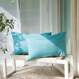 Fabindia Blue Cotton 98 TC Pillow Cover - Set of 2-image-18