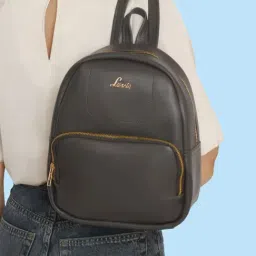 Lavie Grey PU Medium Backpack-image-52