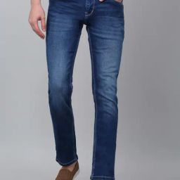 Cantabil Blue Regular Fit Jeans-image-53