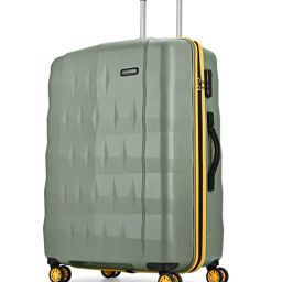 Aristocrat Thyme Green Comet Textured Large Hard Checked Luggage image 3