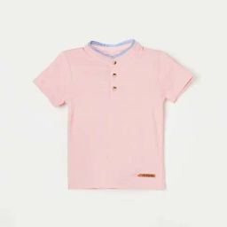 Juniors by Lifestyle Kids Pink Cotton Regular Fit T-Shirt-image-12