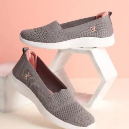 Carlton London Women's Grey Slip-On Shoes-picture-1