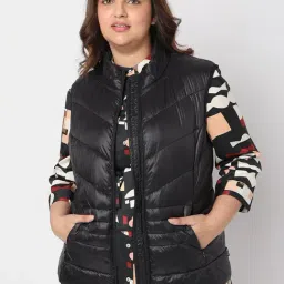 Vero Moda Curve Black Regular Fit Waistcoat-image-99
