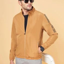 Urban Ranger by Pantaloons Mustard Regular Fit Printed Jacket-image-28
