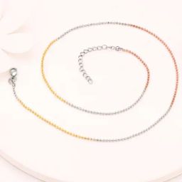 GIVA 925 Silver Triple Tone Imperial Chain for Women & Girls-picture-24