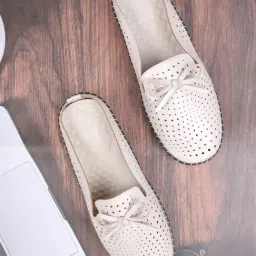Jove Women's Light Beige Mule Shoes-picture-26