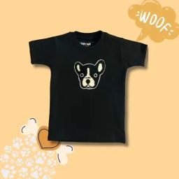 Tippy Top Kids Black Self Design T-Shirt-picture-46