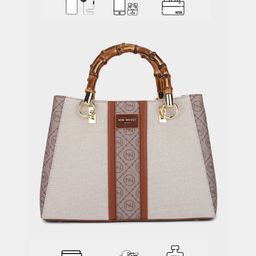 Mini west london Printed PU Structured Shoulder Bag image 4