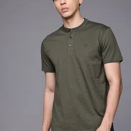 Allen Solly Men Henley Neck T-shirt-image-85