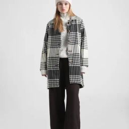 Only Black & White Checks Coat-image-18