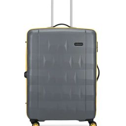 Aristocrat Ceptor Grey Comet Medium Hard Checked Luggage-1