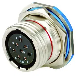 AMPHENOL AEROSPACE CIRCULAR CONNECTOR, JAM NUT RECEPTACLE, SIZE D35, 37 POSITION, D38999/24WD35SN-picture-20