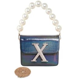 Esbeda Navy Textured Small Sling Handbag-image-84