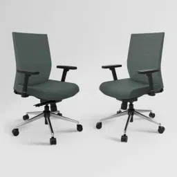 Godrej Interio Prime Grey Nylon High Back Chair-image-63