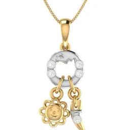 PC Jeweller Sneh 22 kt Gold Pendant without Chain for Kids-image-3