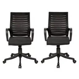 Regent Boom Net & Metal Black Chair with Modle Handle (Pack of 2)-image-11